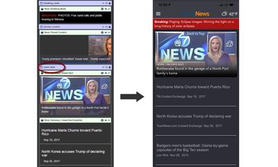 Use the asset_feed region to set up your headline cards