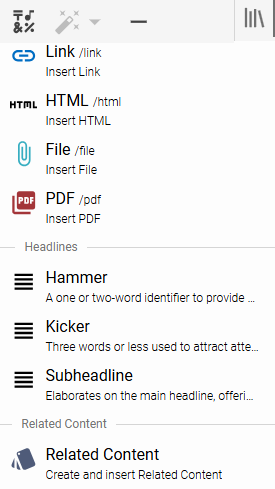 Related Content style photo in NXT