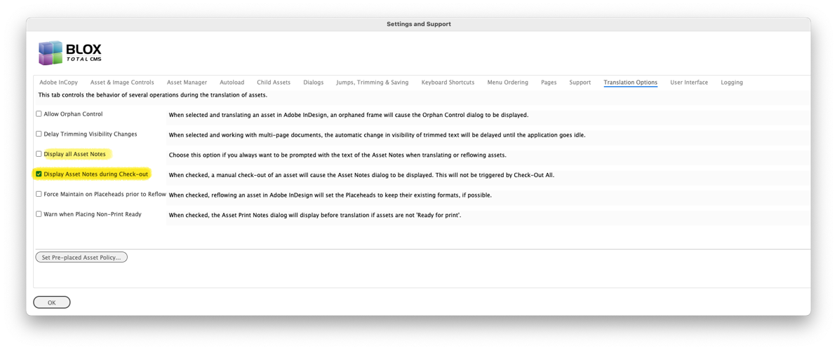 1109 Settngs and Support Display Asset Notes during Check-out.png