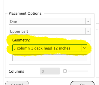 Selecting a Geometry Item for Automated Production Placed Assets