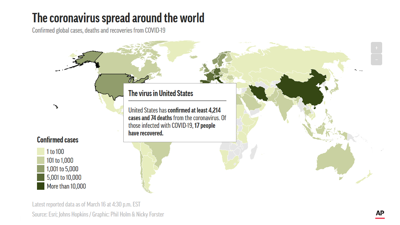 AP Coverage map Coronavirus example