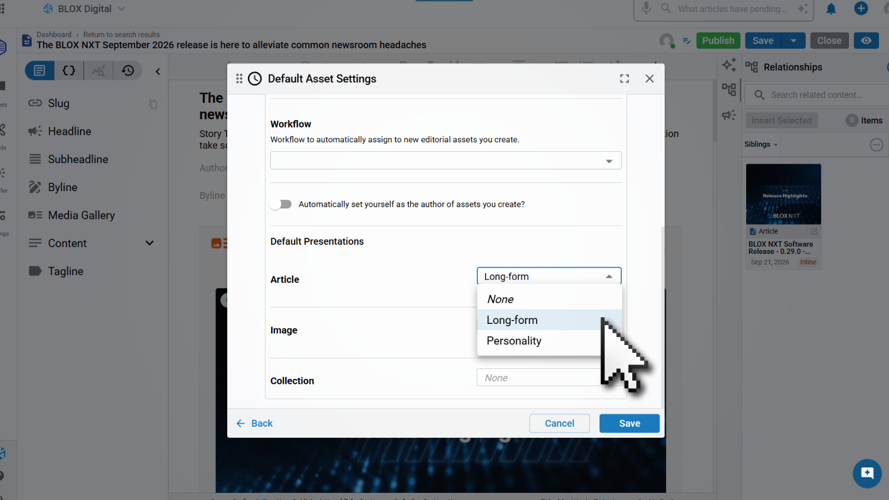 My Preferences area gives personal settings one home