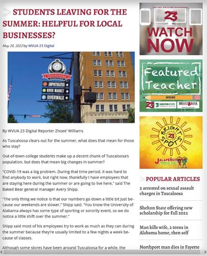 WVUA student article