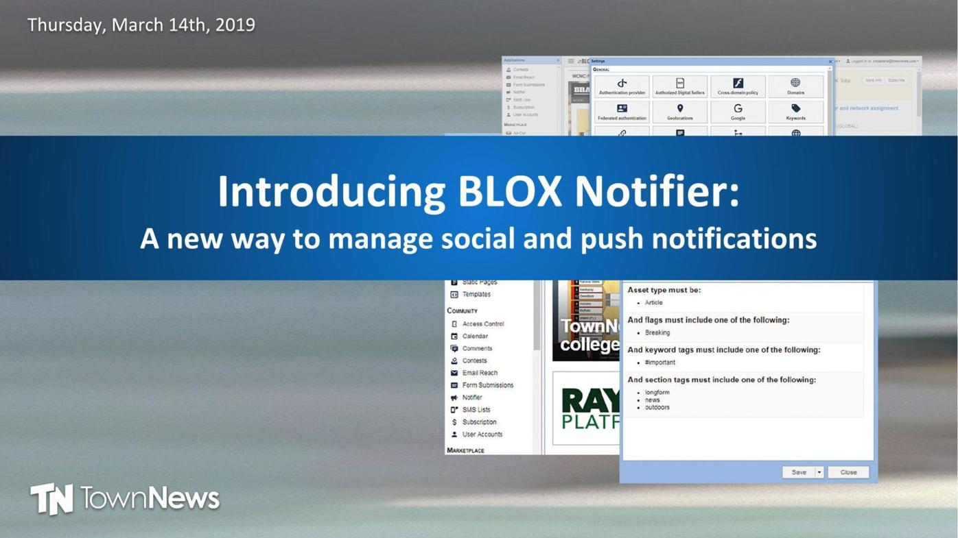 Webinar slide deck: Introducing BLOX Notifier