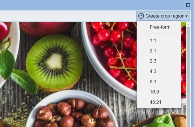 New fixed-ratio cropping tools