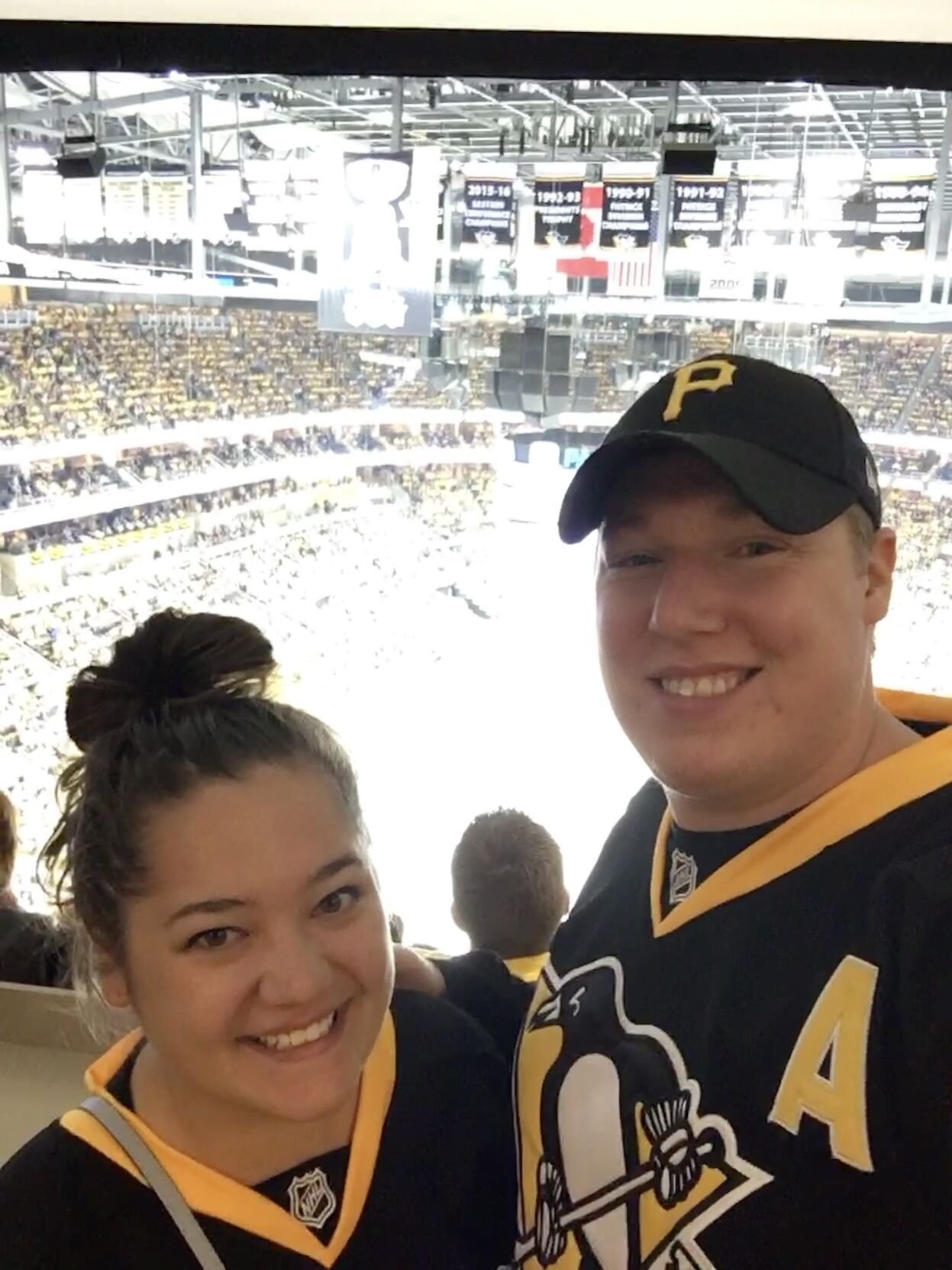 Anthony at the Pens game