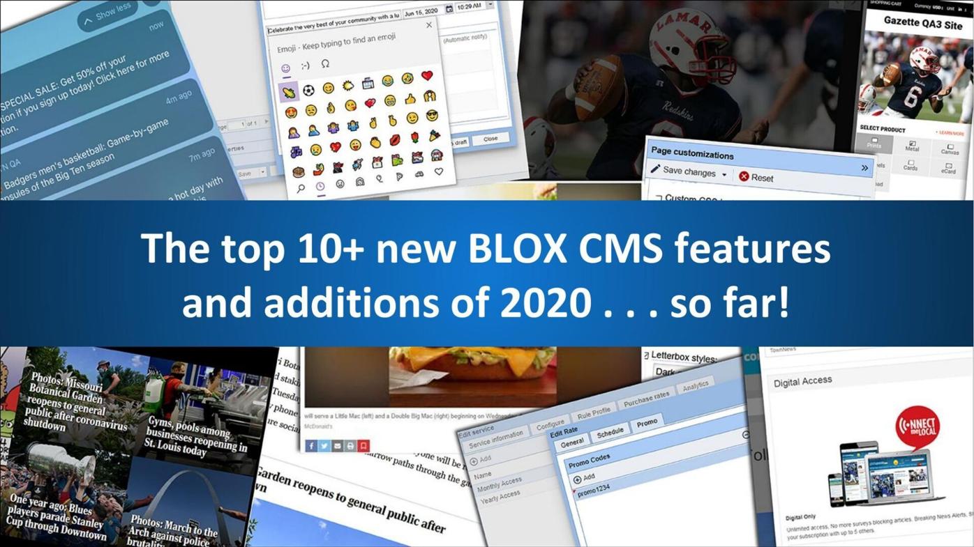 Webinar slide deck: New BLOX CMS features