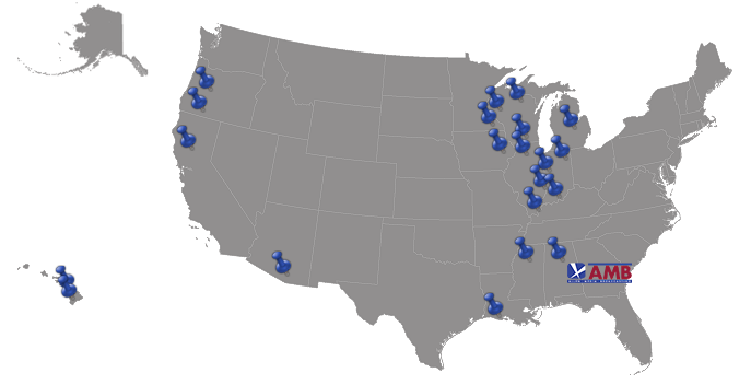 Allen Media Broadcasting sites across the US