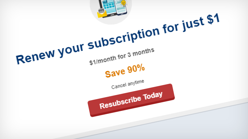 Target former subscribers with special offers