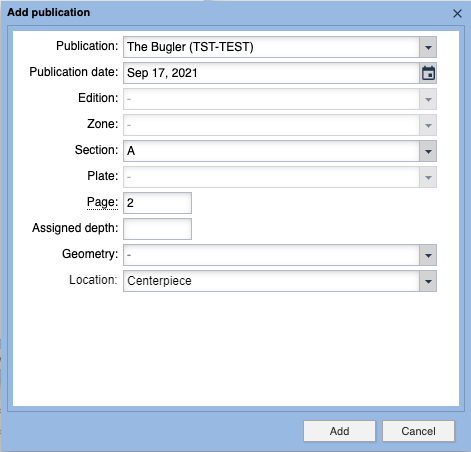 Page Placement Options