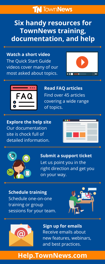 Six handy resources infographic