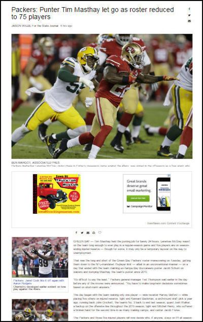 Screenshot: Content Exchange NFL channel