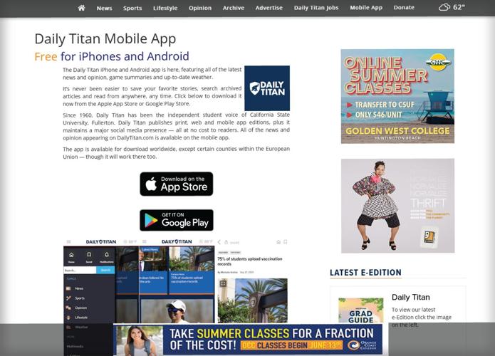 Daily Titan mobile app