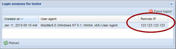 Remote IP address