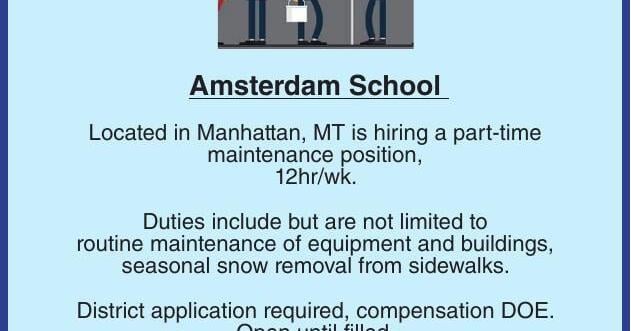 PART-TIME MAINTENANCE Amsterdam