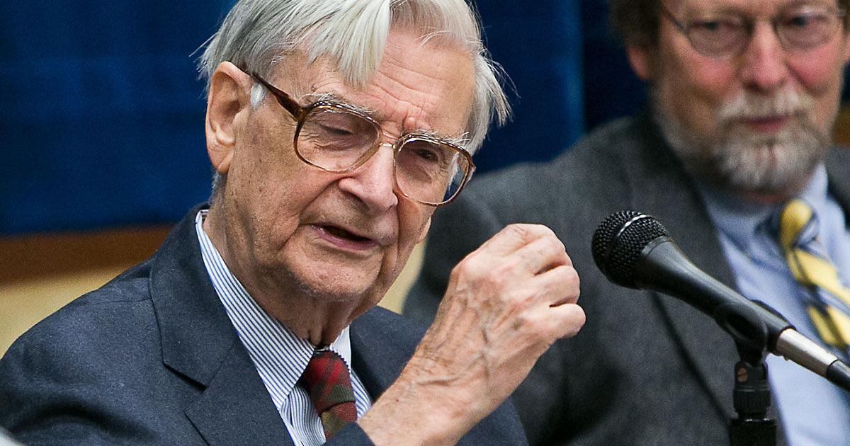 Famed biologist Edward O. Wilson makes the case for human nature ...