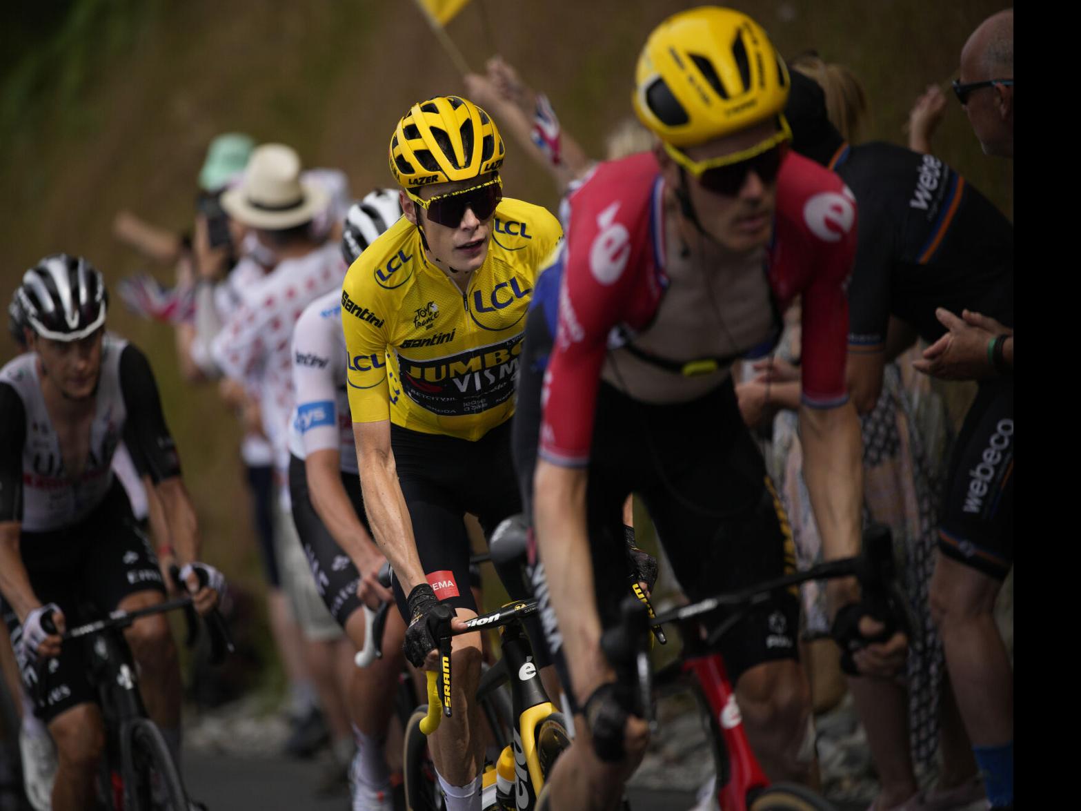 Vingegaard takes huge lead at Tour de France after dropping