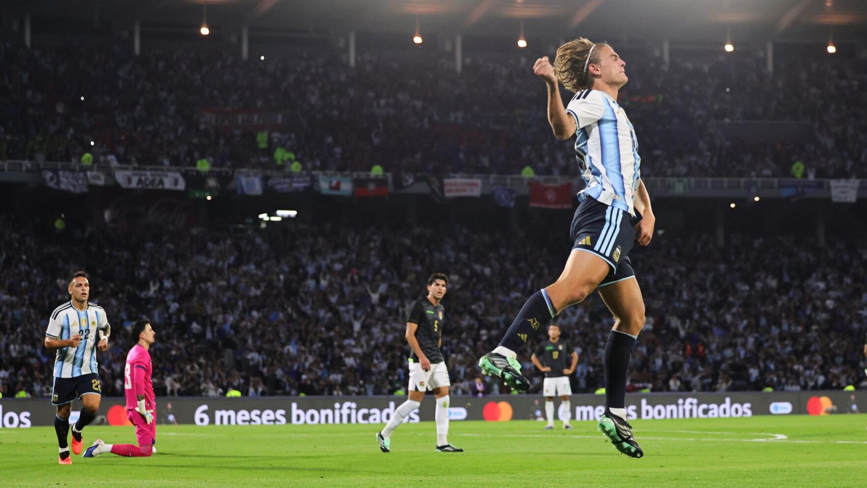 Argentina beats Bolivia 4-0 in its first match since Lionel Messi's