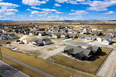 A housing subdivision north of Manhattan in the Gallatin Valley