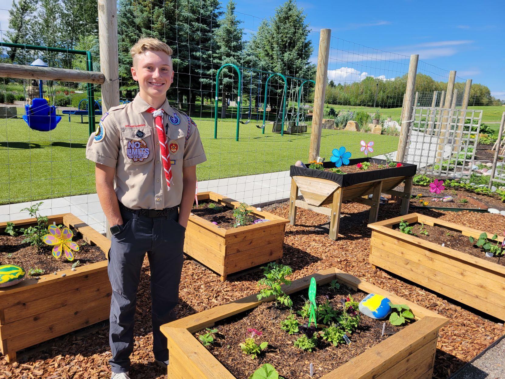 Casey Couch Eagle Scout project: Veggie stand