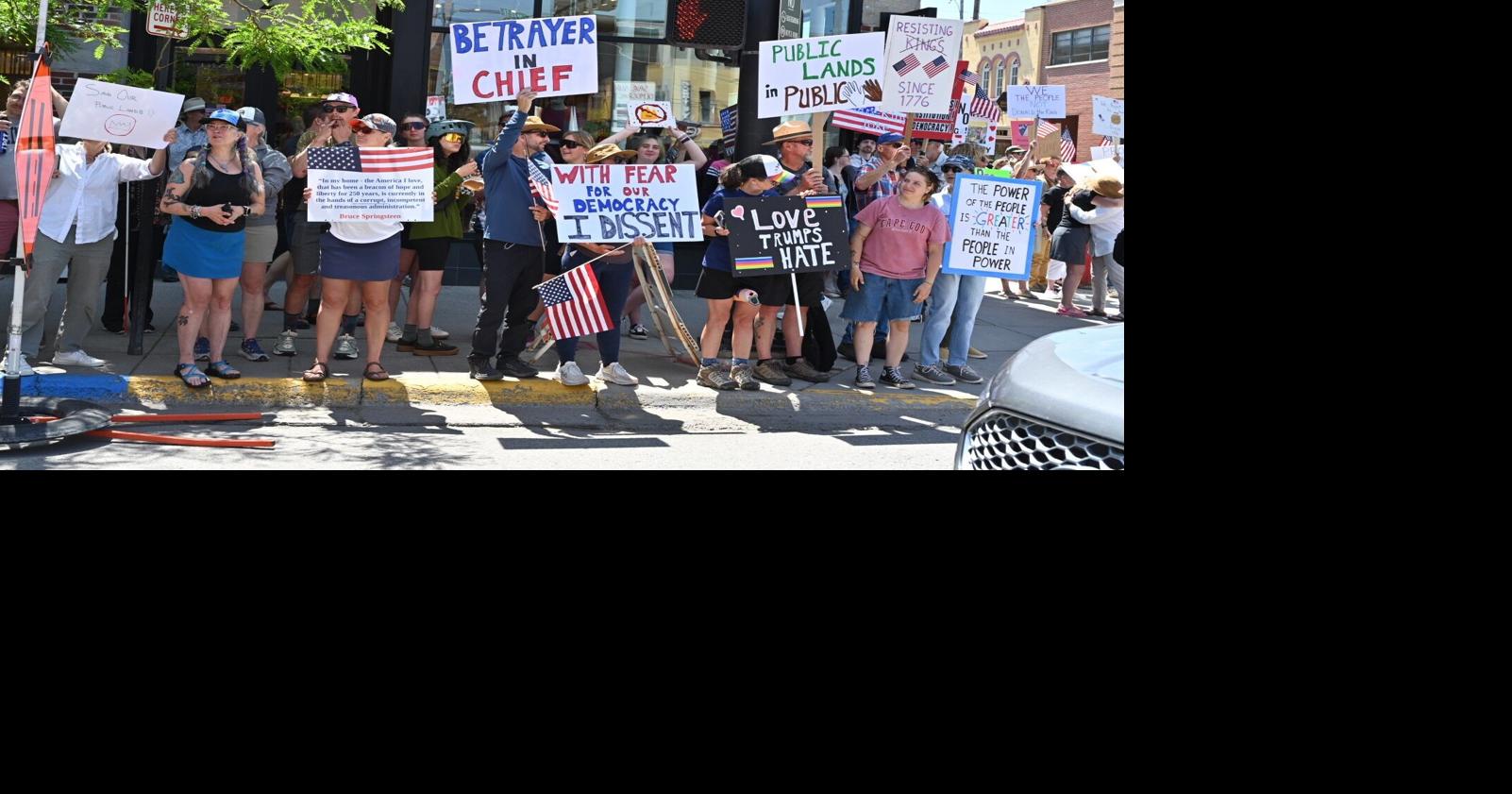 'No Kings': 3,000 rally in downtown Bozeman to protest USA's direction ...