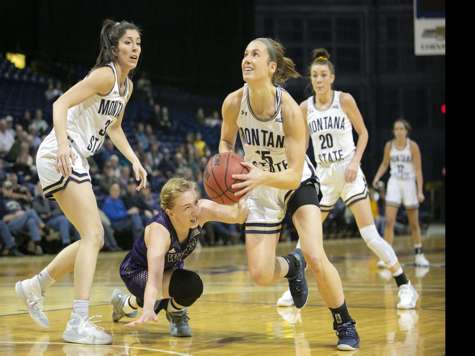 Six Score In Double Figures Bobcat Women Take Down Idaho State