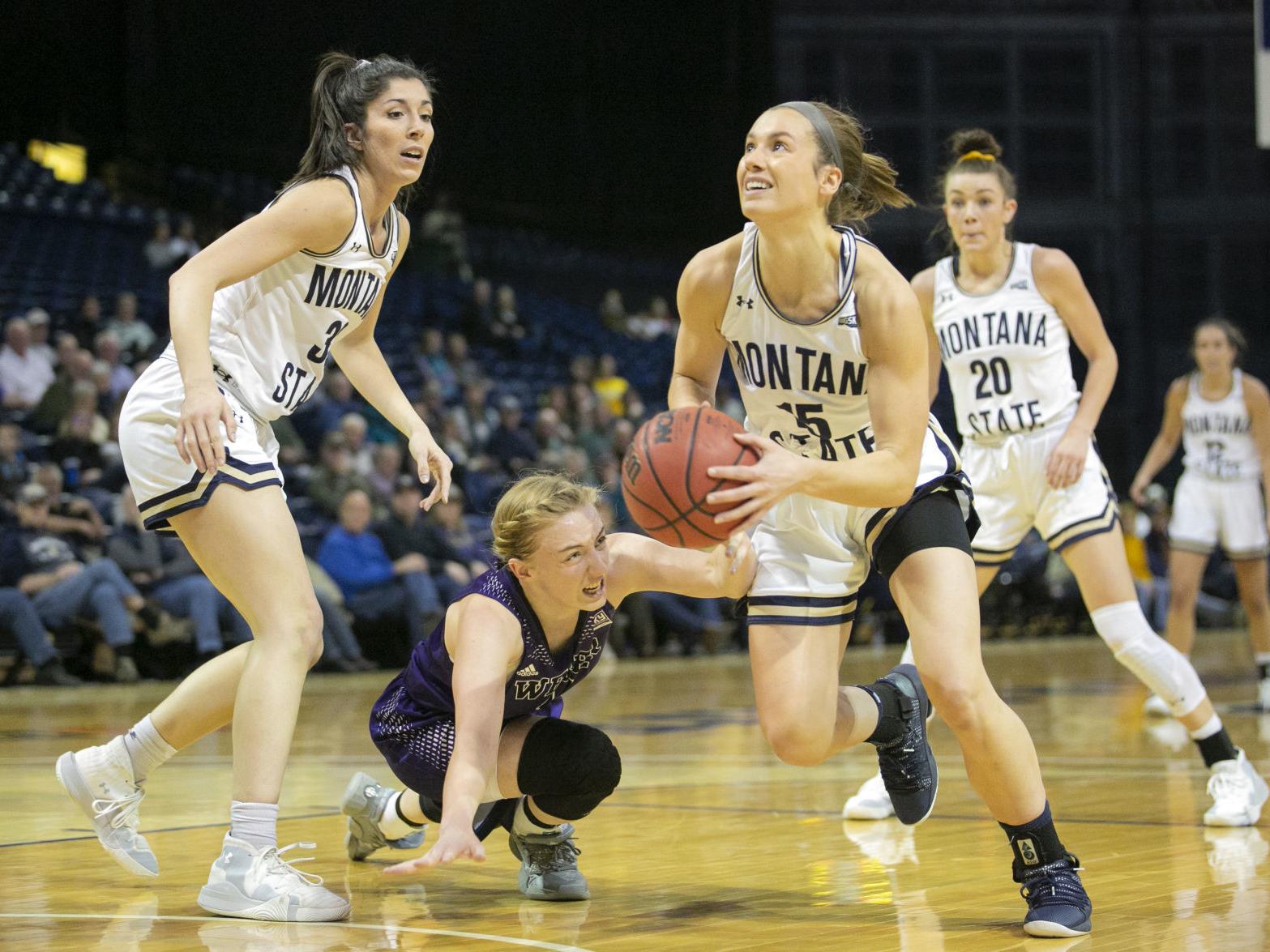 Six Score In Double Figures Bobcat Women Take Down Idaho State