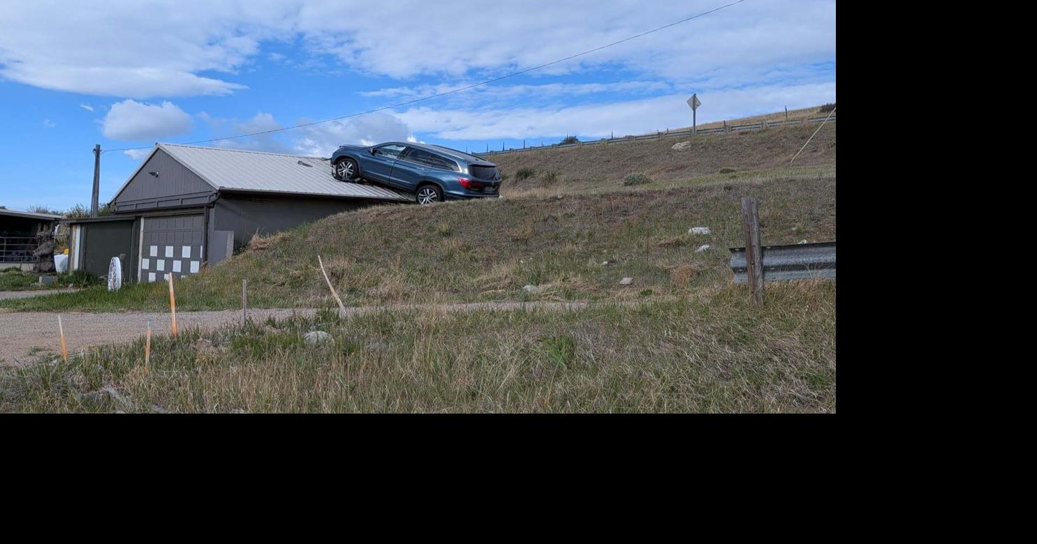 Car lands on garage roof near Norris Hot Springs | News ...