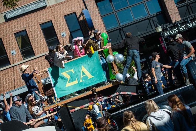 Montana State University's parade rolls down Main Street