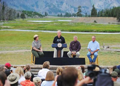 Biden visits Yellowstone