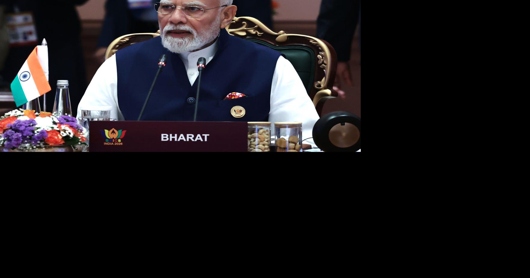 At BRICS, India's Modi warns geopolitical tensions and supply chain shocks threaten global stability; bloc backs early warning system for infectious diseases