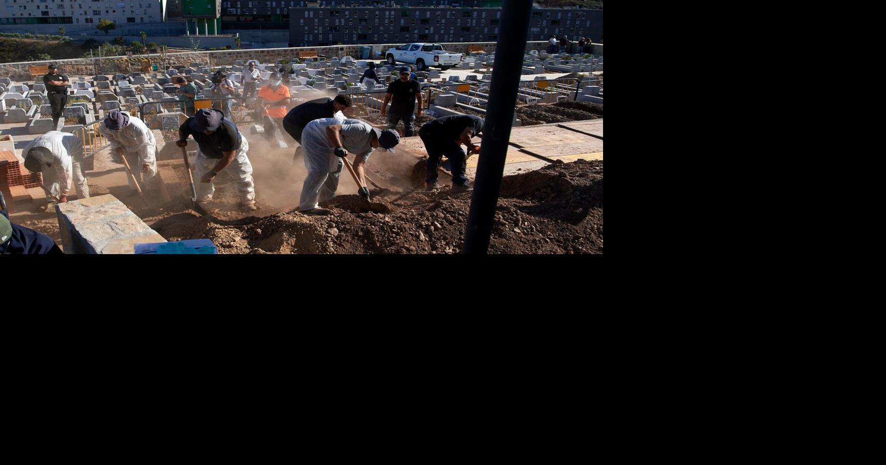 Ceuta begins burials for migrants who died attempting to cross into the Spanish territory