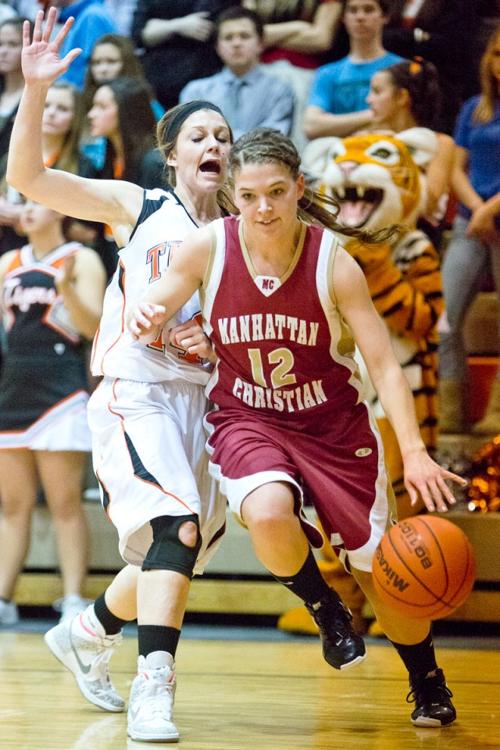 High School Girls Basketball Manhattan Christian Vs Manhattan