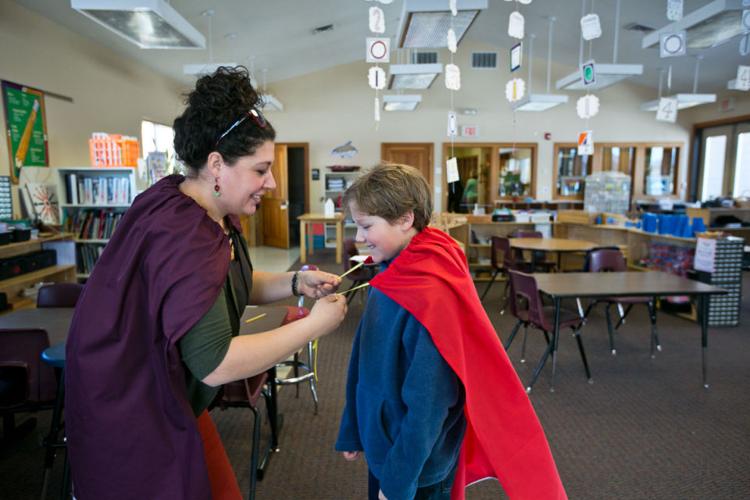 Students create superhero capes for children in shelters Education