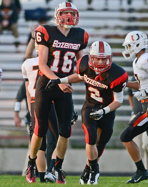 High School Football Bozeman vs Billings Senior Sports