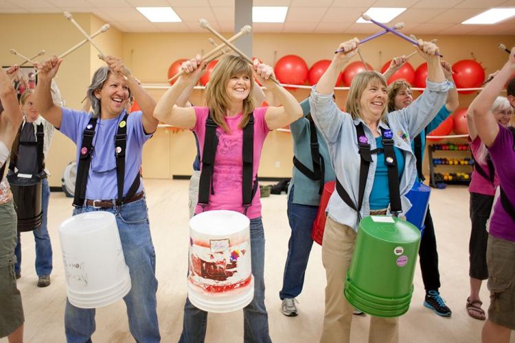 Women S Bucket Drumming Group Creating Tight Knit Community News Bozemandailychronicle Com