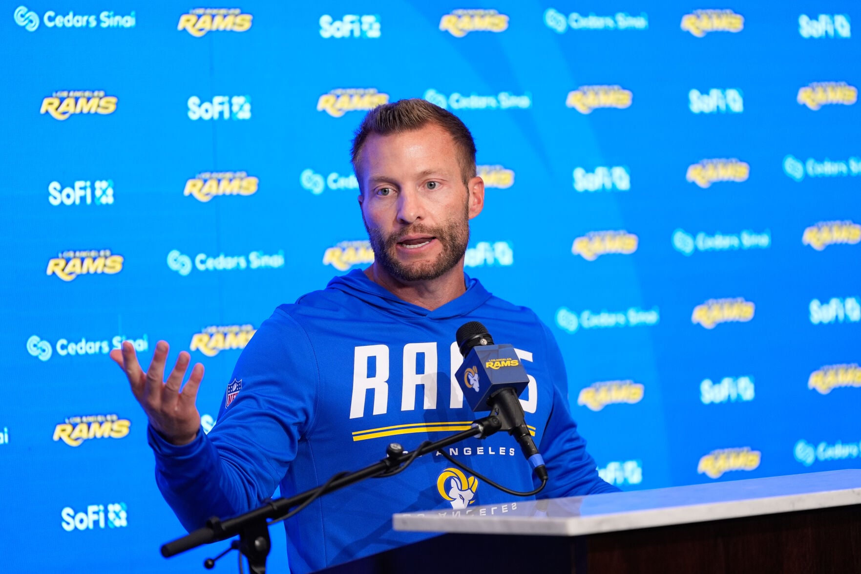 Rams coach Sean McVay sees late travel to Australia for season opener as best course of action