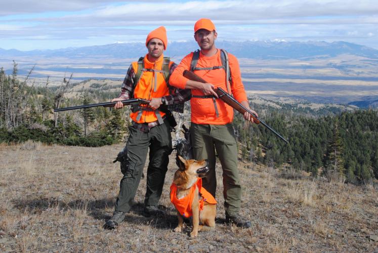 Giving it a shot Satisfaction after a day of grouse hunting near