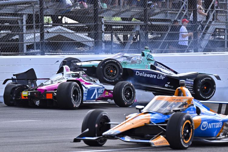 Ericsson's early Indianapolis 500 exit typifies wild day full of