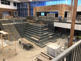 Gallatin High student commons stairway