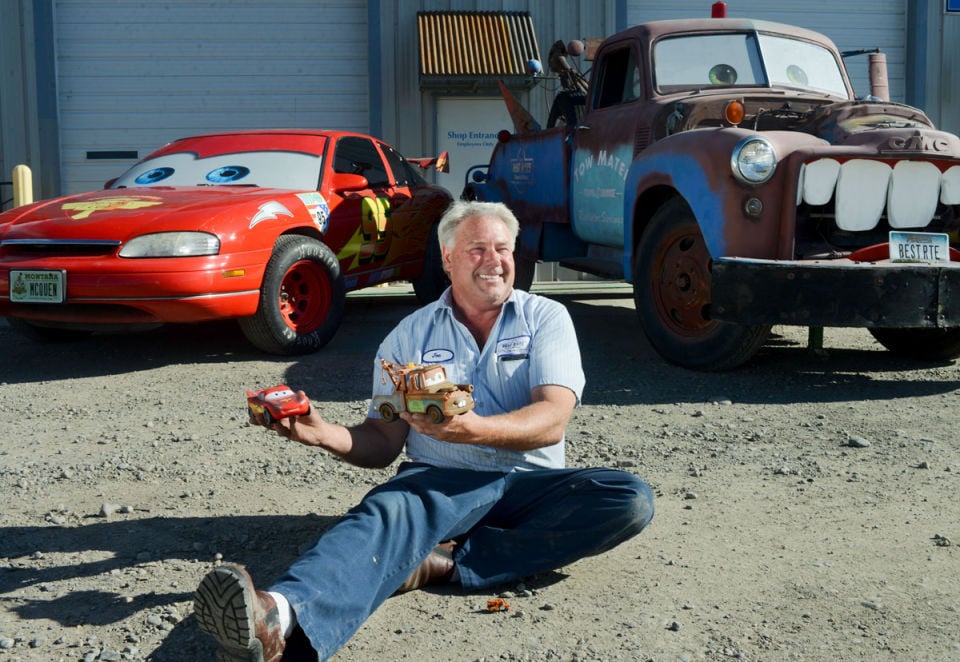 Belgrade man brings Tow Mater, Lightning McQueen to life