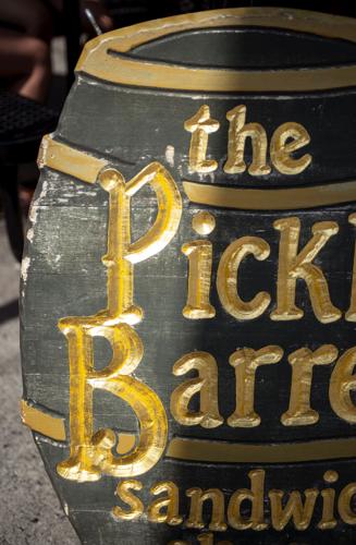 Pickle Barrel Sign Returned