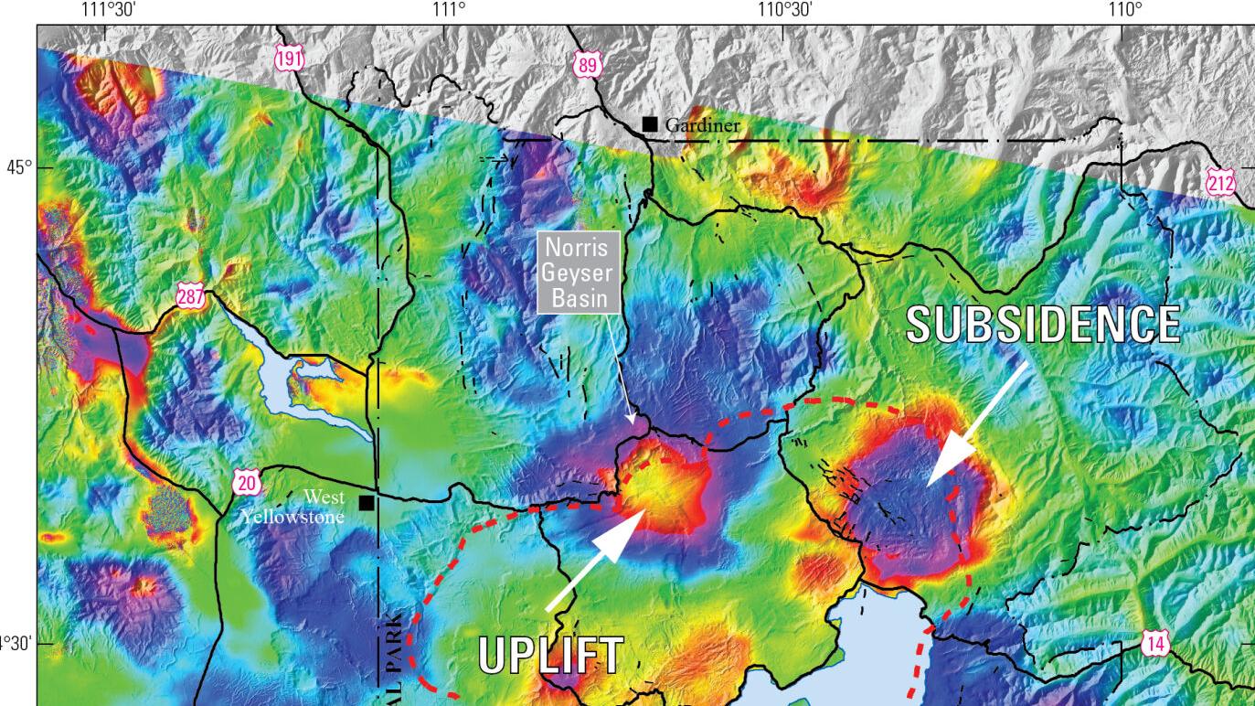 Yellowstone's uplift is back as ground near Norris Geyser Basin ...