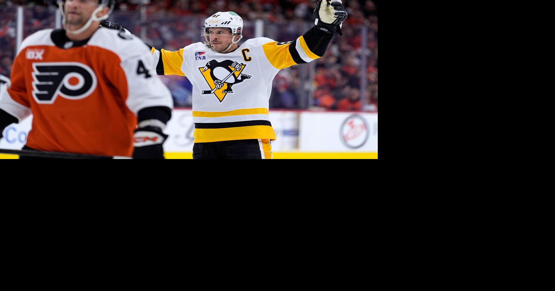 Crosby, Penguins aim to extend season again vs. Flyers. Mammoth look for 3-1 lead on Golden Knights