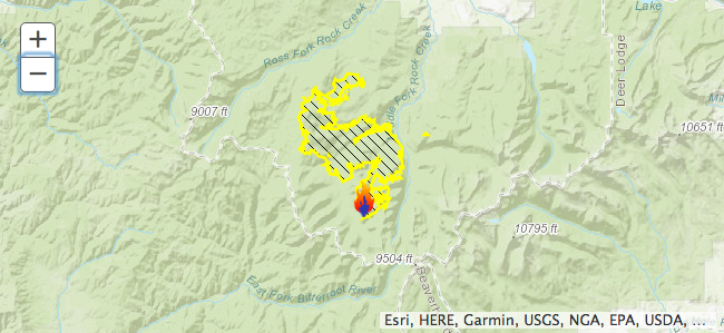 Forest Fire Map In Montana - United States Map