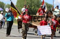 View ‘We are still here’ : Montana AIM joins weekly protests outside Wind River Reservation church