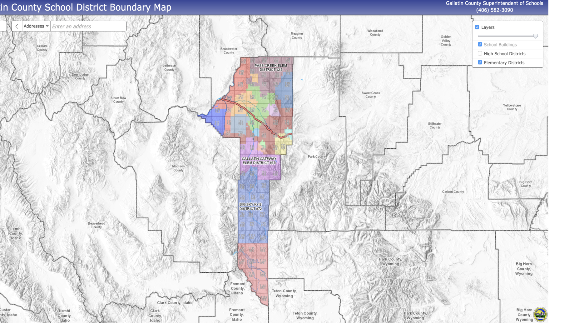 Gallatin County Ky Gis Gallatin County Develops Map To Show School District Boundaries | County |  Bozemandailychronicle.com