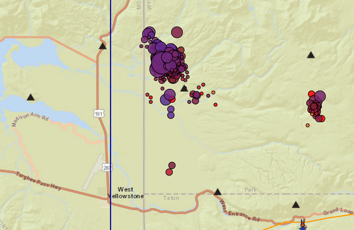 More than 460 earthquakes recorded so far in Yellowstone Park swarm