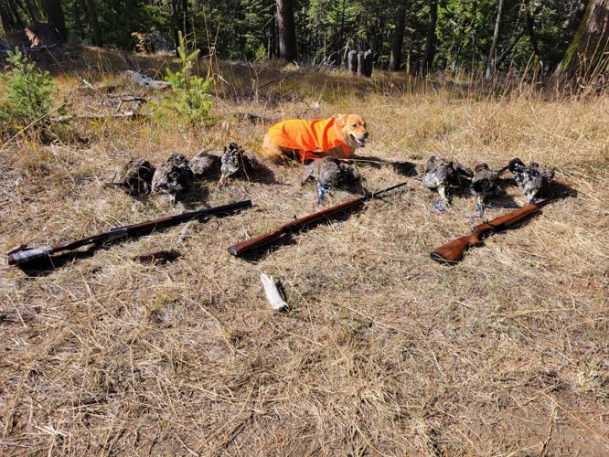 Giving it a shot Satisfaction after a day of grouse hunting near