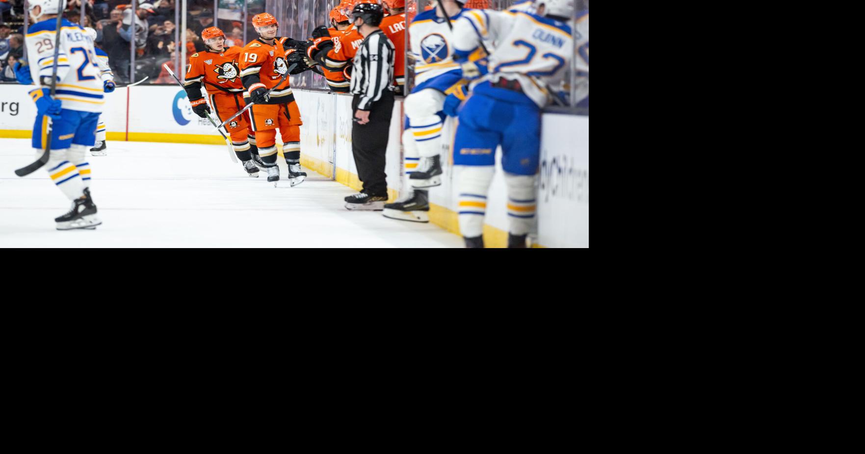 Ducks' Terry scores in OT for 6-5 victory that ends road winning streak for Lyon and Sabres